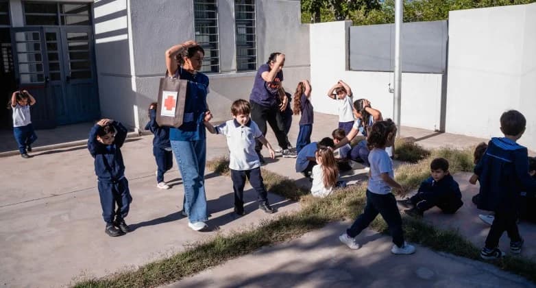 Simulacro sísmico en San Juan con 243.000 alumnos