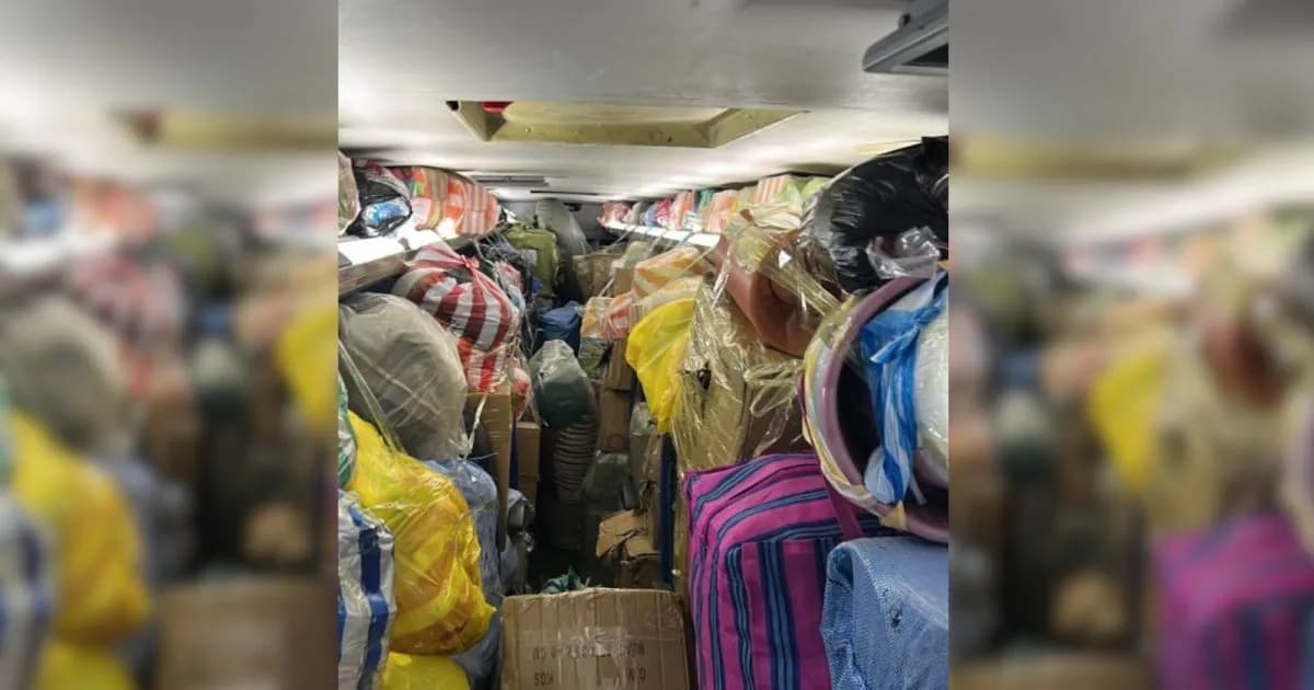 Incautaron mercadería ilegal por más de $136 millones en un colectivo que debía pasar por San Juan